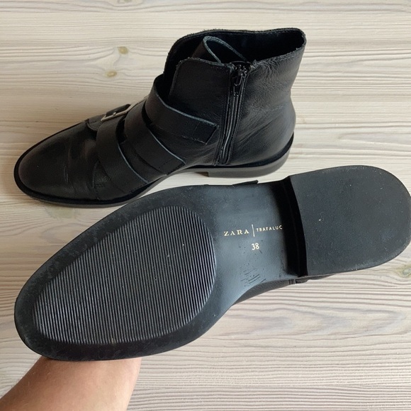 Zara Embroidered Floral Leather Boots - Picture 7 of 7